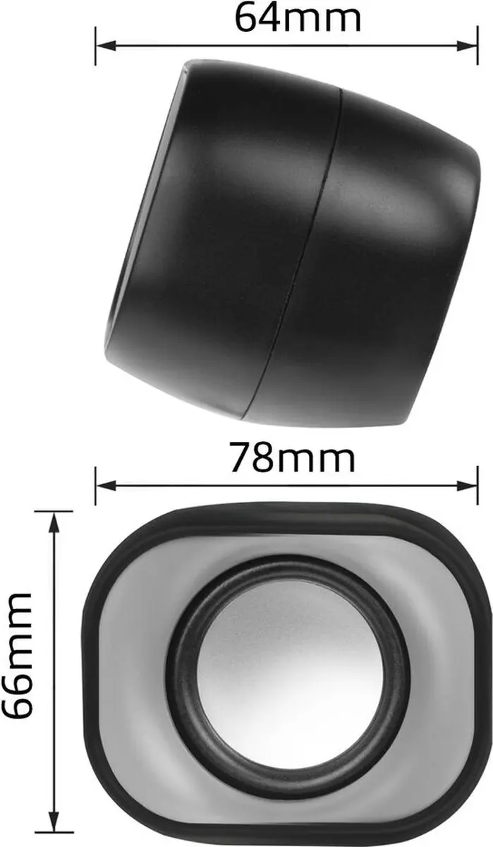Eminent EM3513 PC Speakerset 2.0 - 6W - Zwart