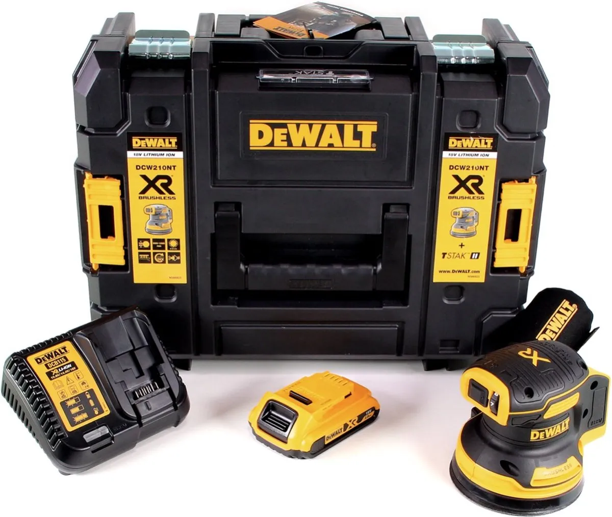DeWalt DCW210D1 Excentrische Schuurmachine 18V - 12.000 tpm 125mm - afbeelding 4 van 5