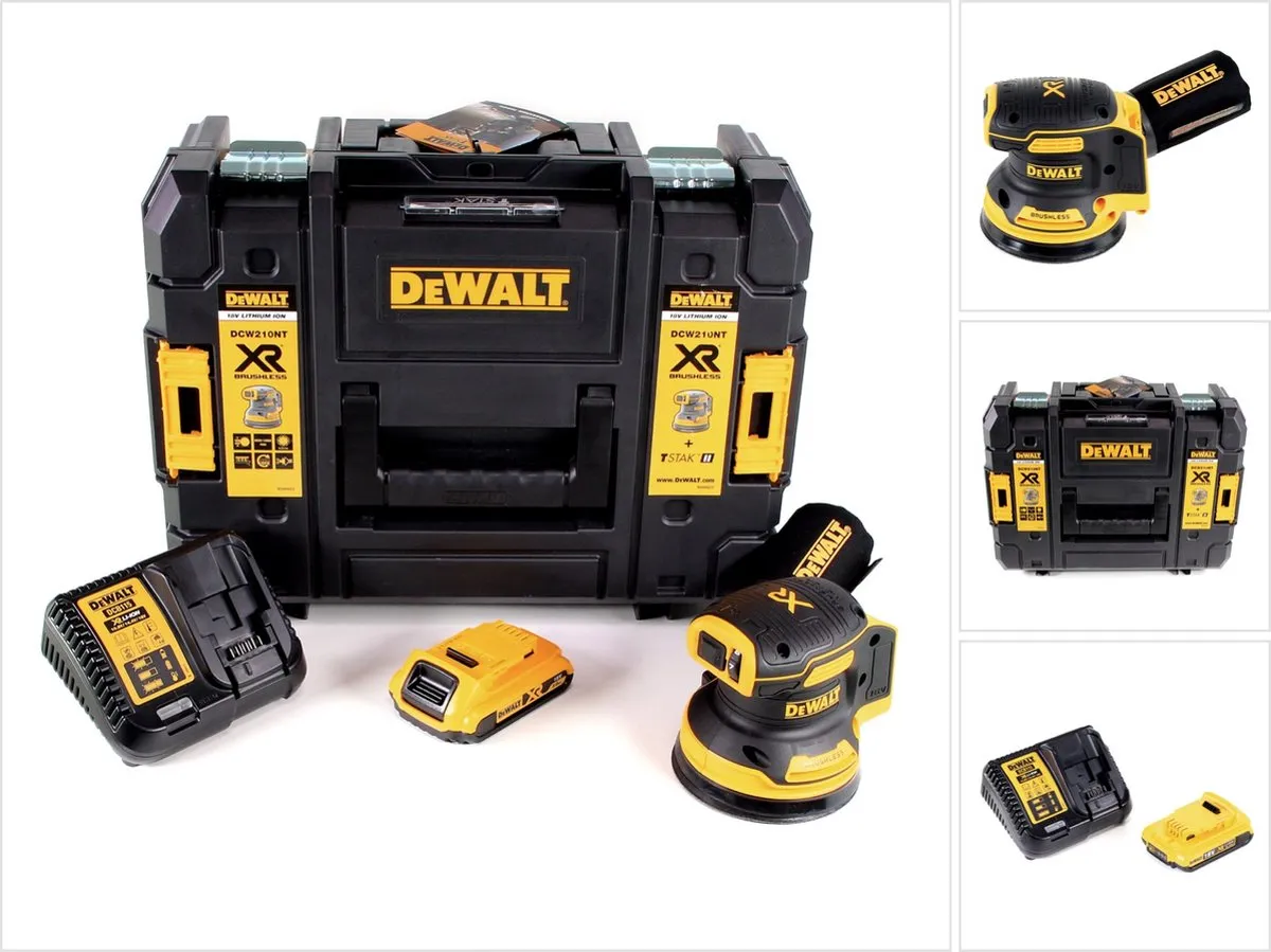 DeWalt DCW210D1 Excentrische Schuurmachine 18V
