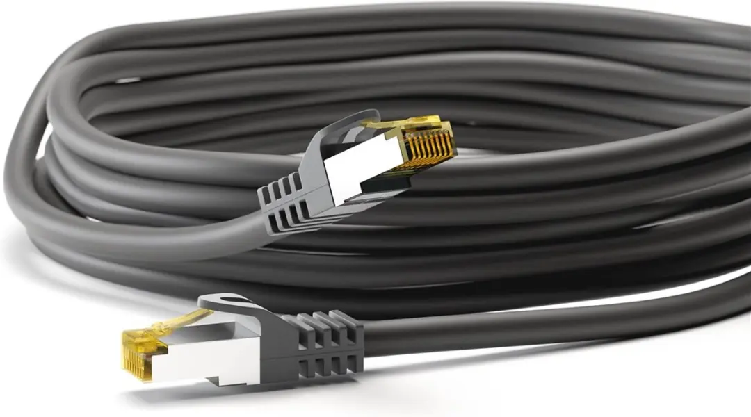 Wentronic Cat 7 STP-kabel 91581 RJ45 - 0.5m - Zwart