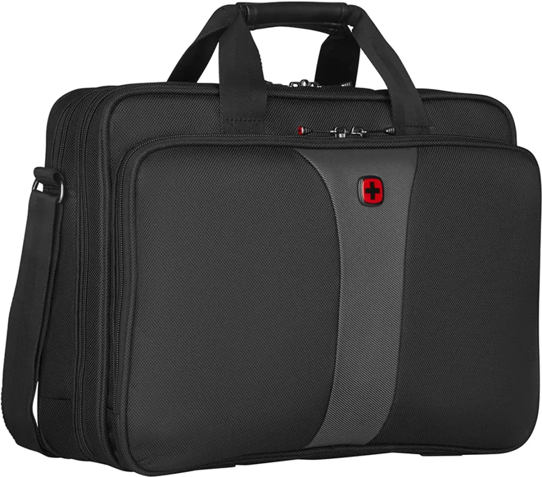 Wenger Legacy 16" Laptoptas - 3 Vakken - 16 inch - Black/Grey