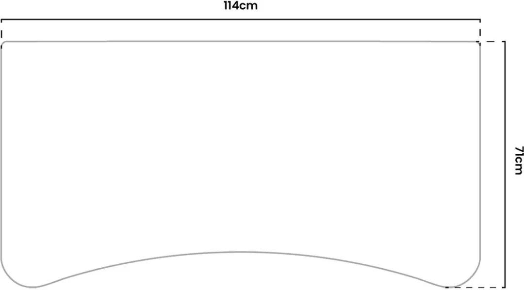 Arozzi Arena Klein Gaming Muismat - 114cm - Diepzwart