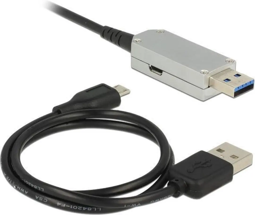 Delock DLCK-83739 USB Verlengkabel - 20m - USB 3.0 - 0,9A - Zwart