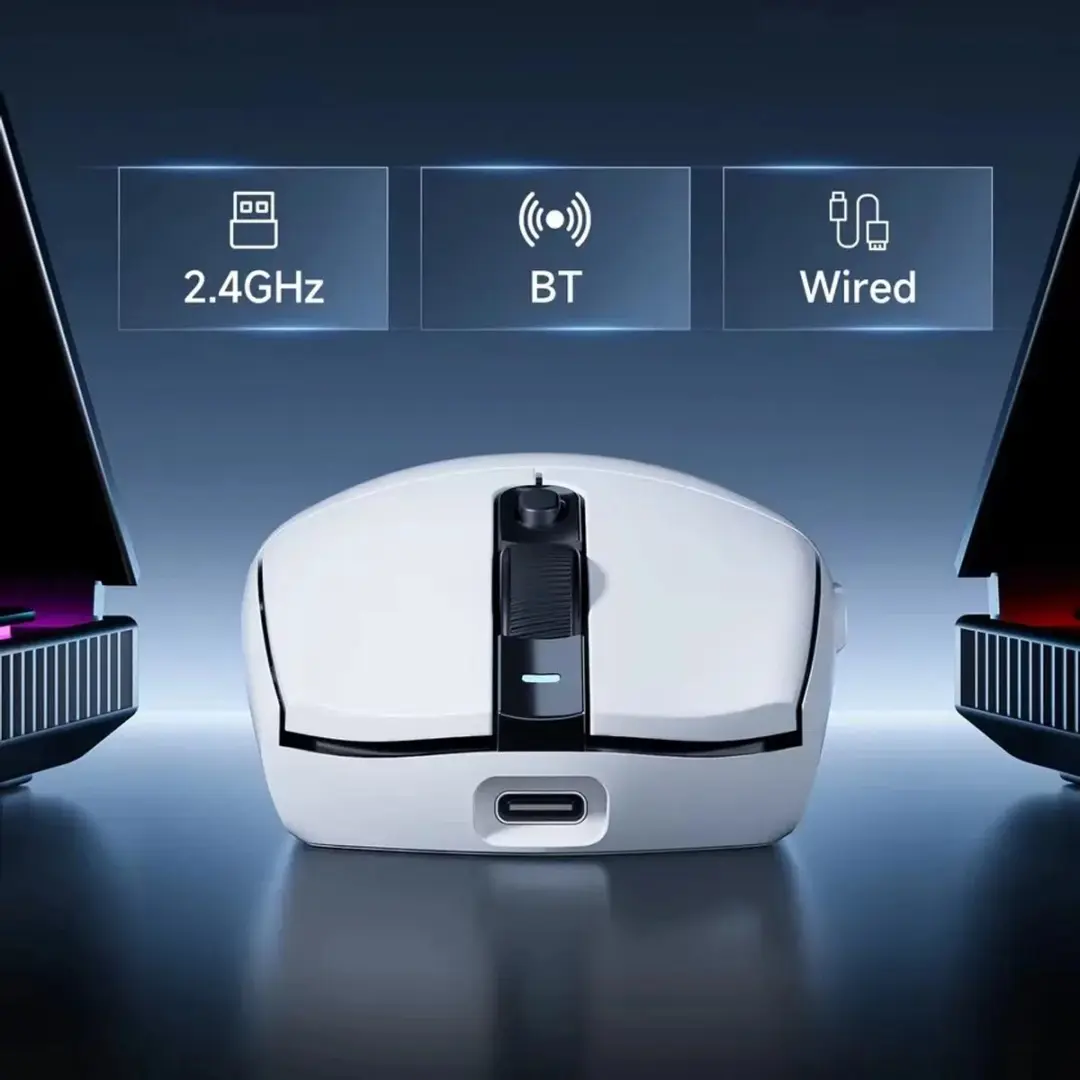 MCHOSE G3 V2 Gaming Muis - PAW 3311 Sensor - TTC Silver Switch - Bedraad & Draadloos