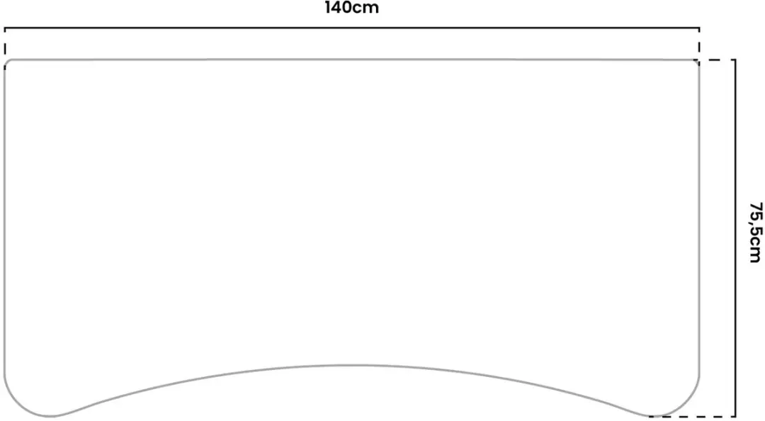 Arozzi Arena Medium Gaming Muismat 140cm - Wit