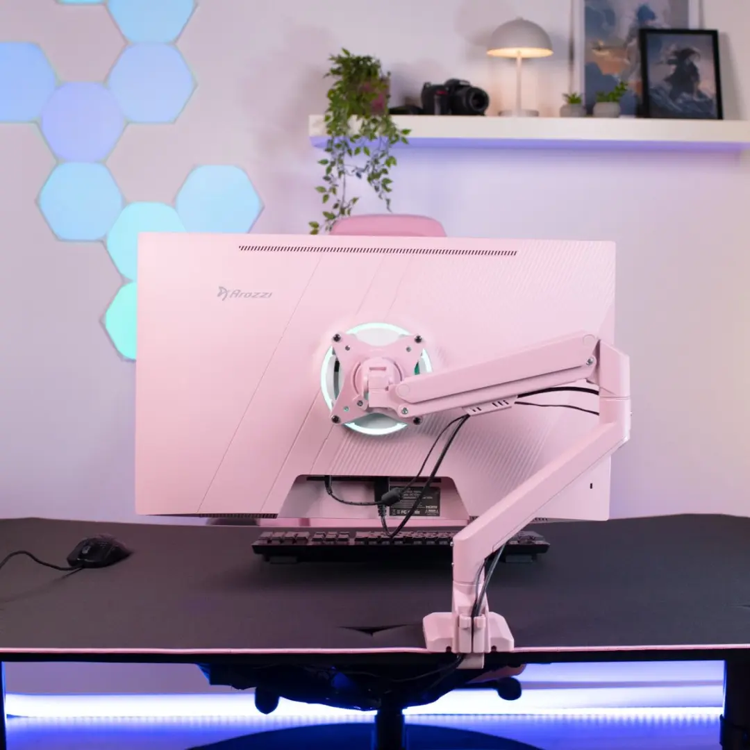 Arozzi Alzare Neo AZ-ALZARE-NEO-PNK Monitorarm - Max 9kg - Roze