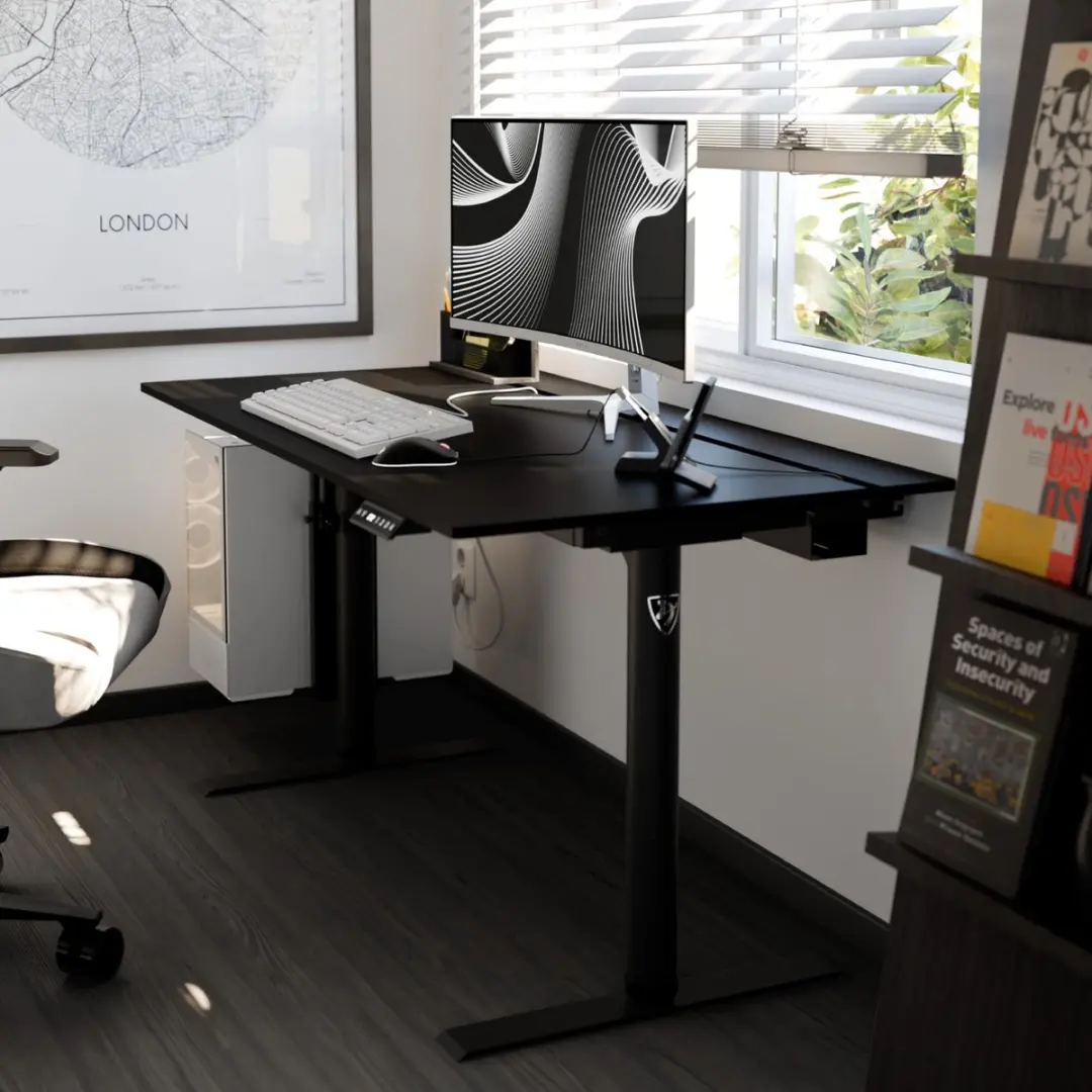 Arozzi Arena Nordico Elektrisch Zit-Sta Bureau 140cm - Zwart