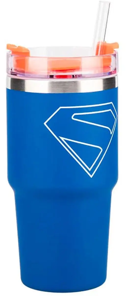 Paladone DC Comics Superman Theatrical Gamer Thermosfles - Blauw/Orange
