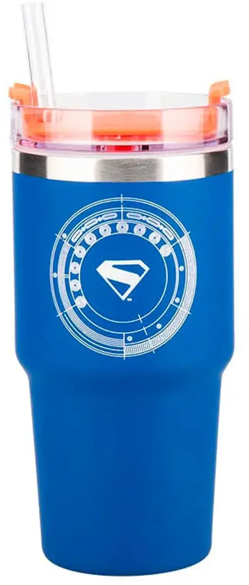 Paladone DC Comics Superman Theatrical Gamer Thermosfles - Blauw/Orange