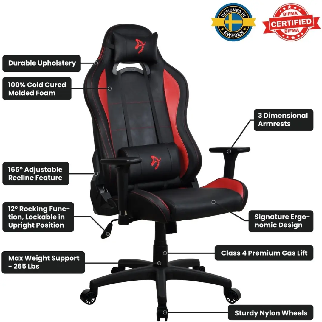 Arozzi Torretta Gamingstoel - Zwart/Rood