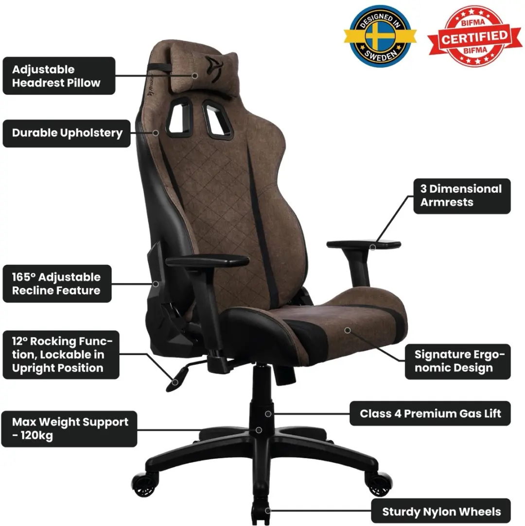Arozzi Avanti Gamingstoel AVANTI-SFB-BWN - Bruin