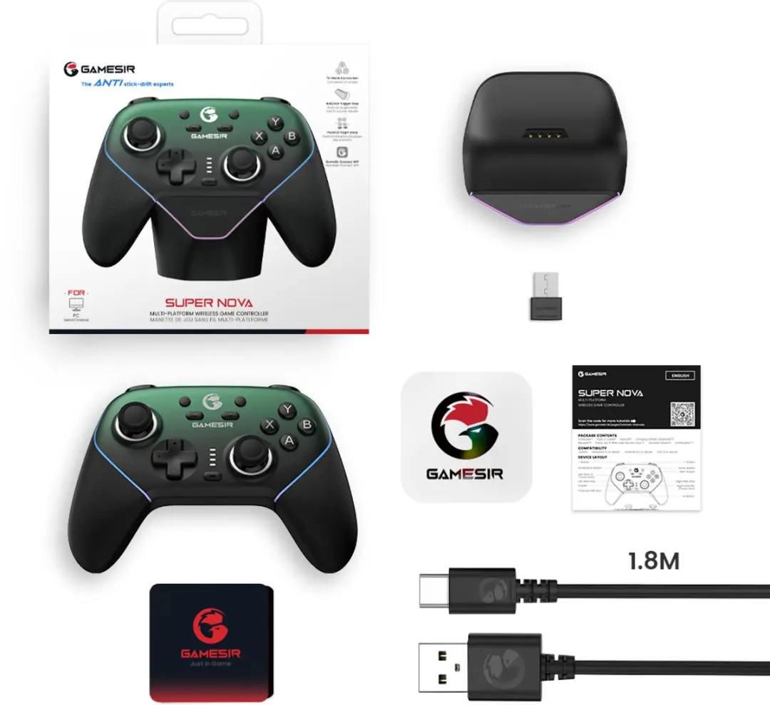 GameSir Super Nova GSNVPG001 Draadloze Controller - Groen