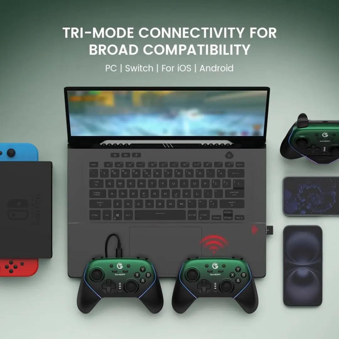 GameSir Super Nova GSNVPG001 Draadloze Controller - Groen - afbeelding 6 van 6