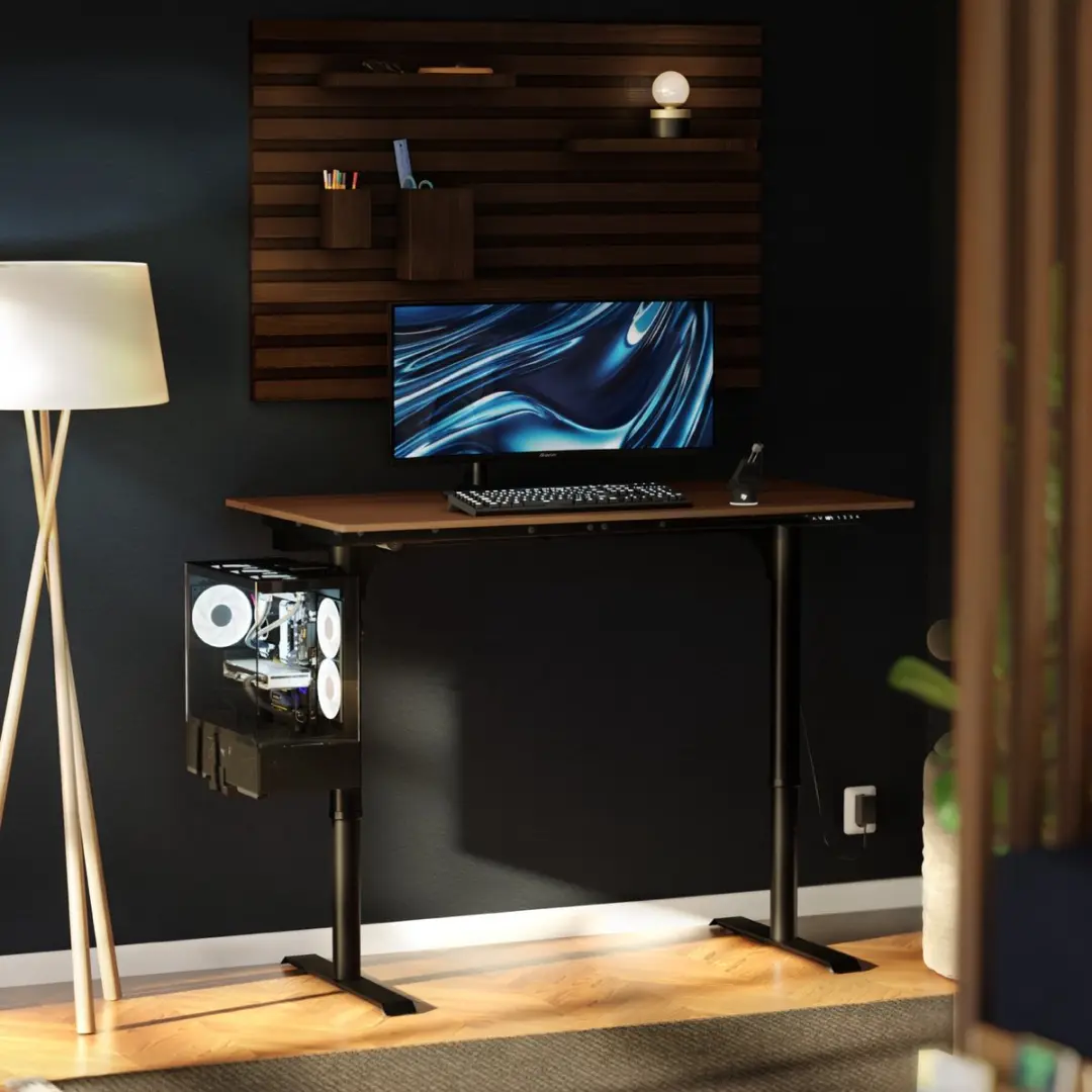 Arozzi Arena Nordico Elektrisch Bureau 140cm - Notenhout
