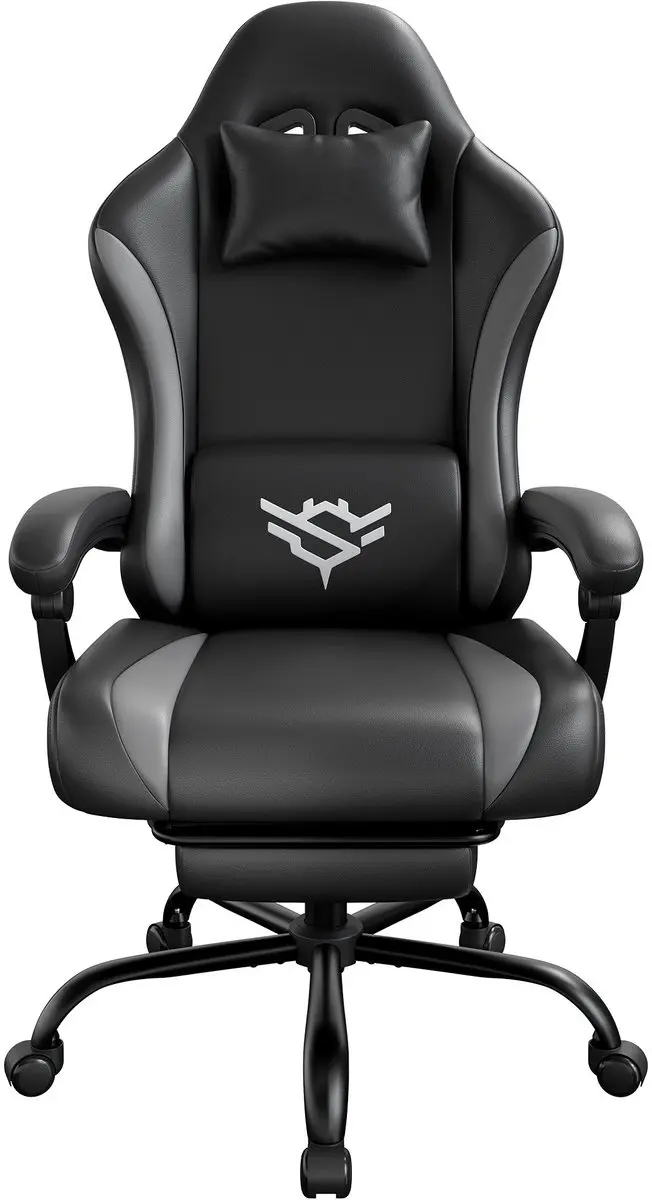 Songmics Gamingstoel Ergonomisch PU-leer 135° - Zwart/grijs