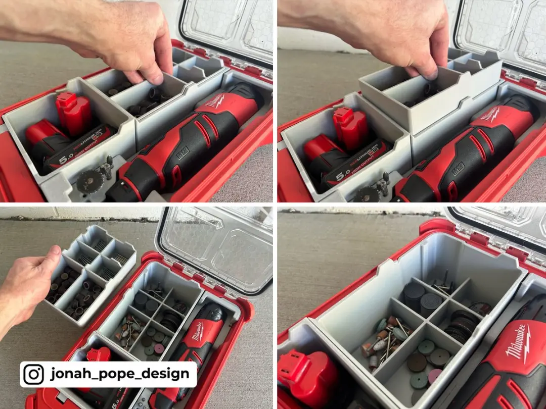 Milwaukee Packout Organizer Inlay M12 BLROT