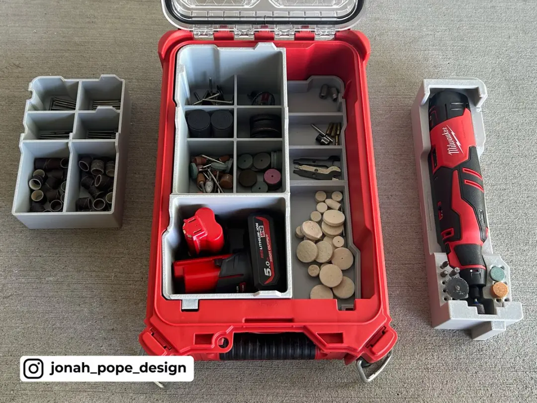 Milwaukee Packout Organizer Inlay M12 BLROT
