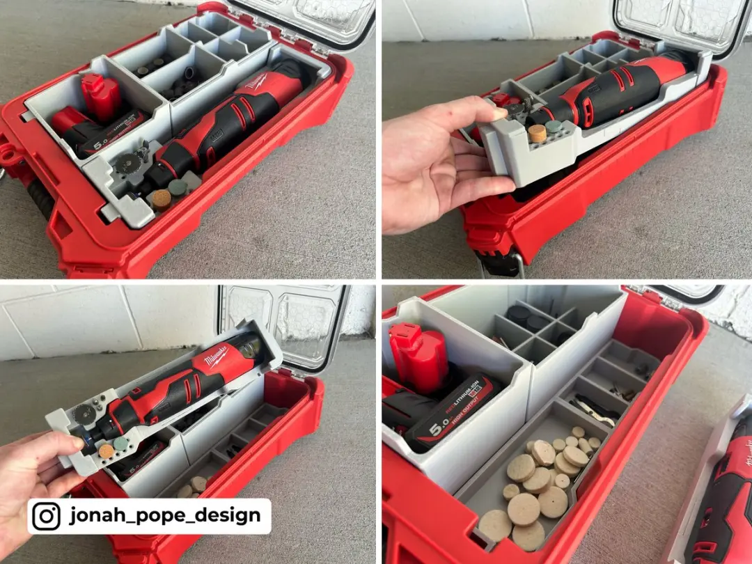 Milwaukee Packout Organizer Inlay M12 BLROT