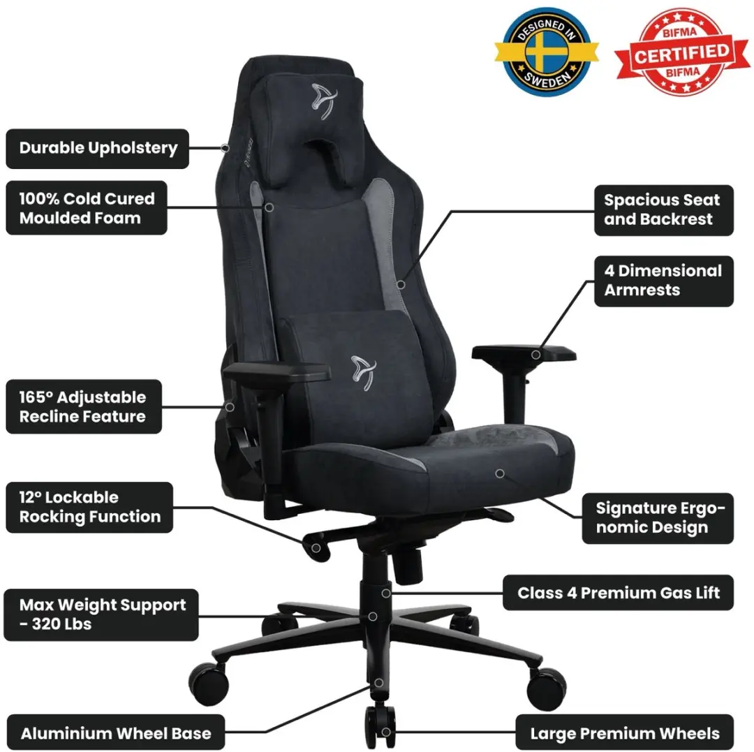 Arozzi Vernazza Gamingstoel VERNAZZA-SPSF-BK - Zwart