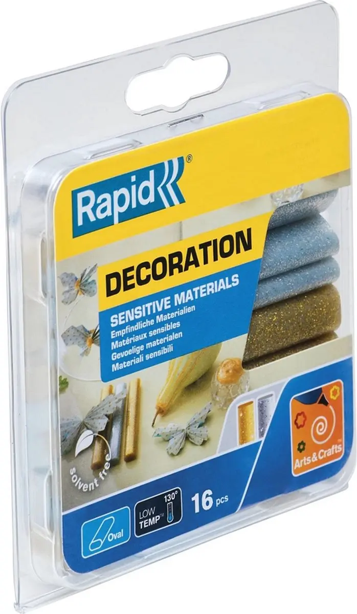 Rapid Glitter Lijmpatronen 9mm - Goud & Zilver - 18 Stuks