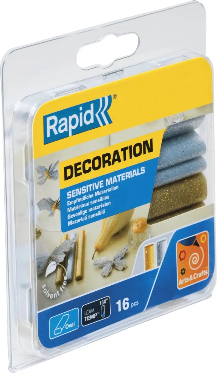 Rapid Glitter Lijmpatronen 9mm - Goud & Zilver - 18 Stuks