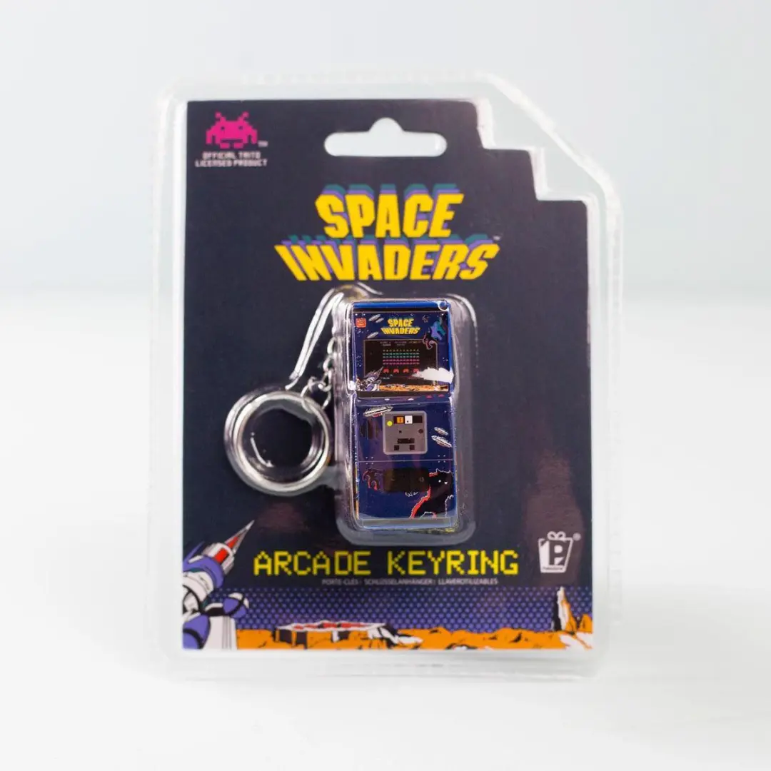 Paladone Space Invaders Arcade Sleutelhanger - Bonte kleuren