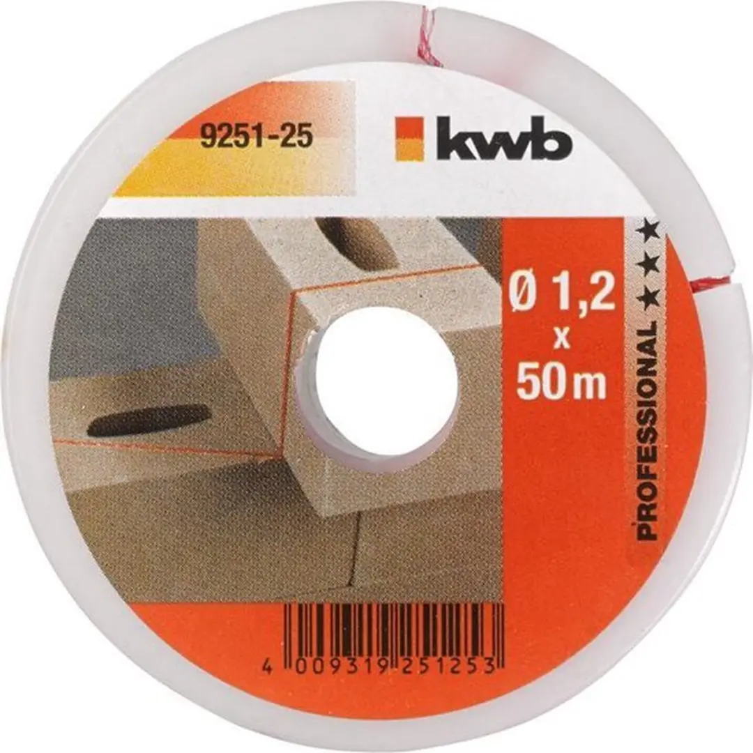 KWB Metselkoord 50m - Ø1,2mm - Rood