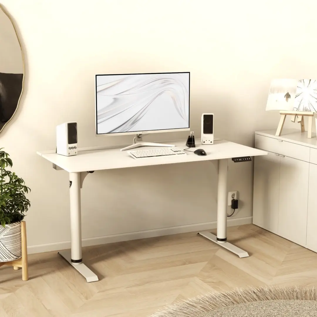 Arozzi Arena Nordico Elektrisch Zit-Sta Bureau 140cm - Wit