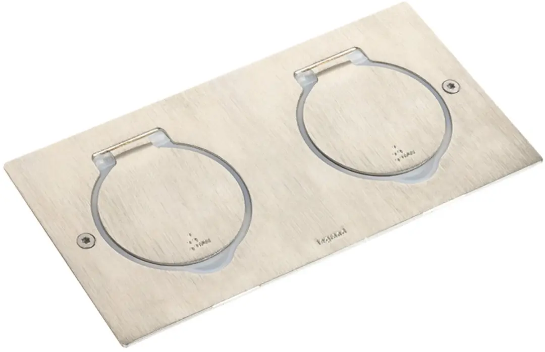 Legrand Mozaïek Vloerdoos 089702 - 2 Stopcontacten Metaalkleur