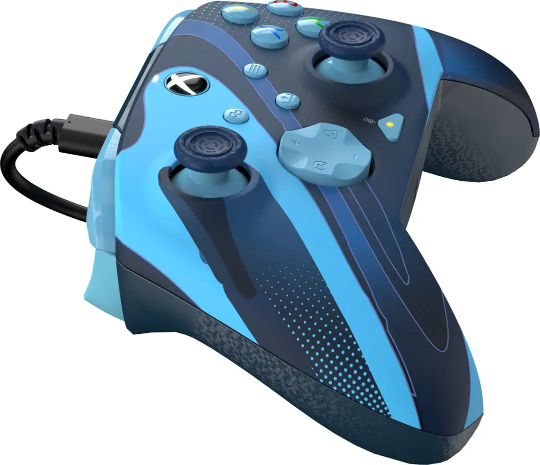 PDP Rematch Glow Gaming Controller 049-023-BLTD - Xbox Series X|S - Blauw