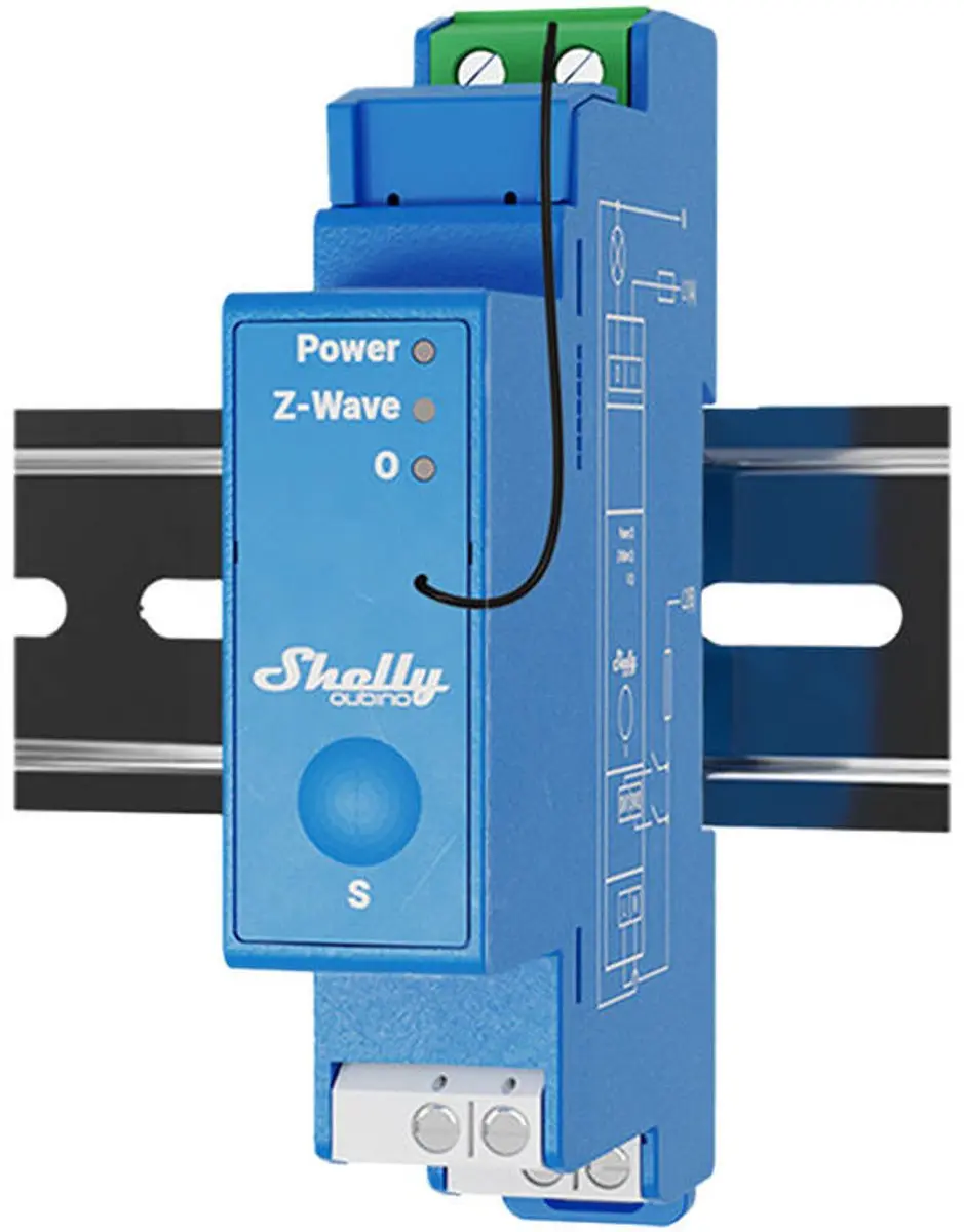 Shelly 1-Kanaals Z-Wave Relais 3800235269091 - Domotica