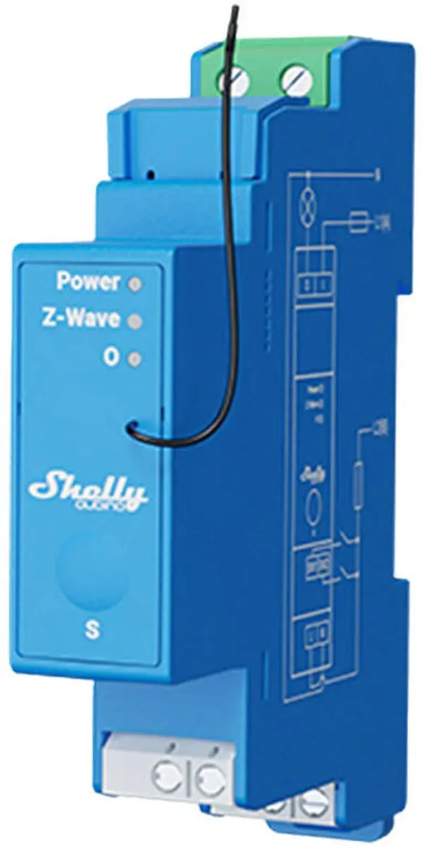 Shelly 1-Kanaals Z-Wave Relais 3800235269091
