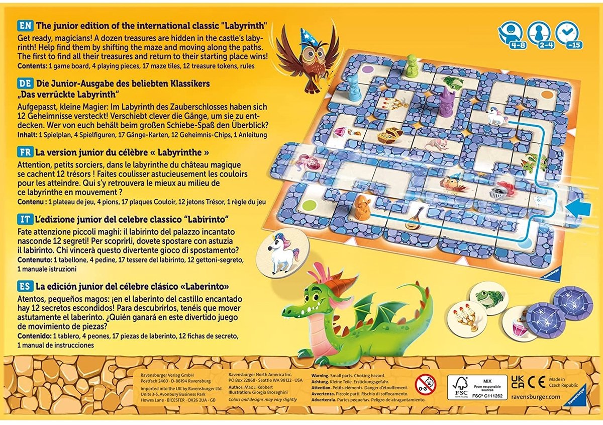 Ravensburger Junior Labyrinth Bordspel Strategie
