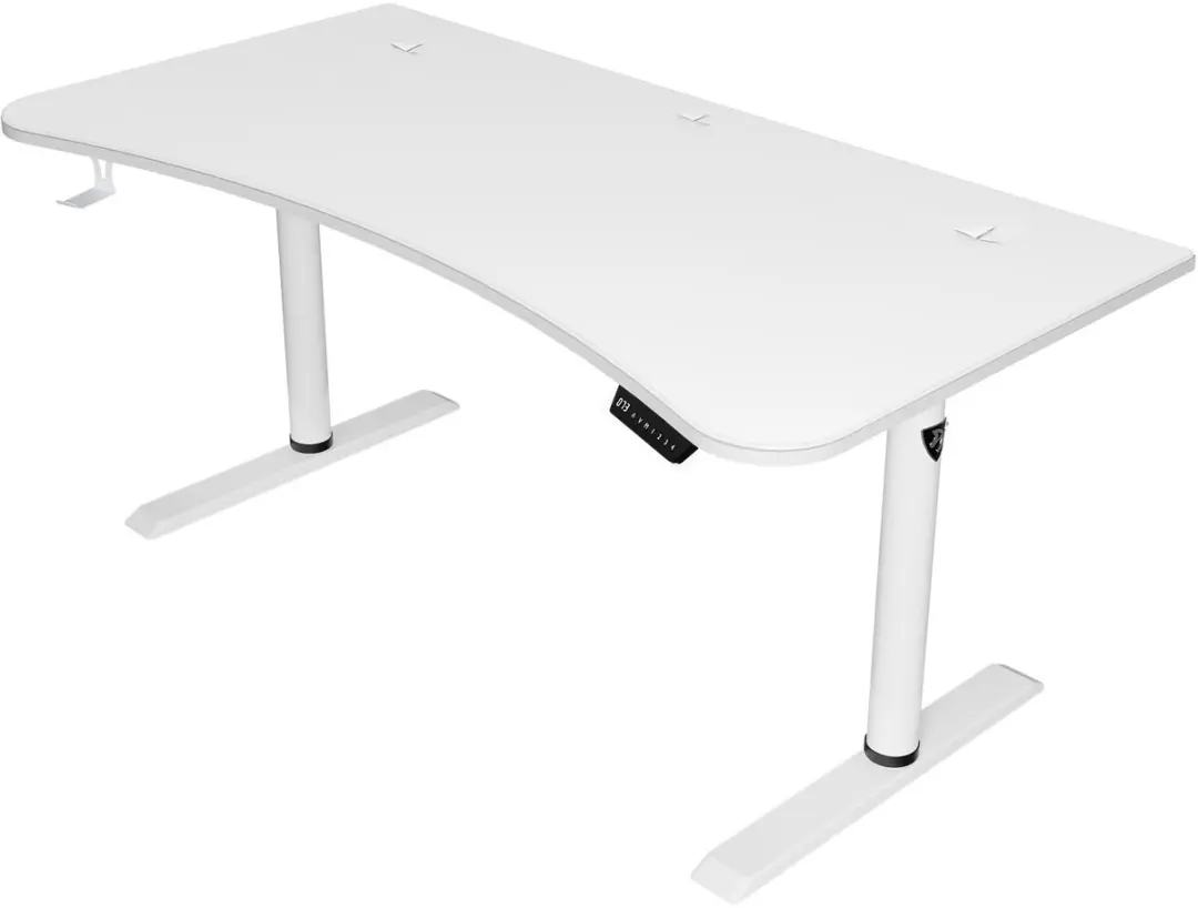 Arozzi Arena Moto Elektrisch Zit-Sta Gaming Bureau - 160cm Wit