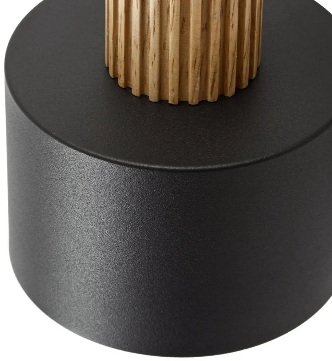 Lindby Buitenspot 2-lichts E14 - 23.4cm - Zwart/Licht hout/Wit
