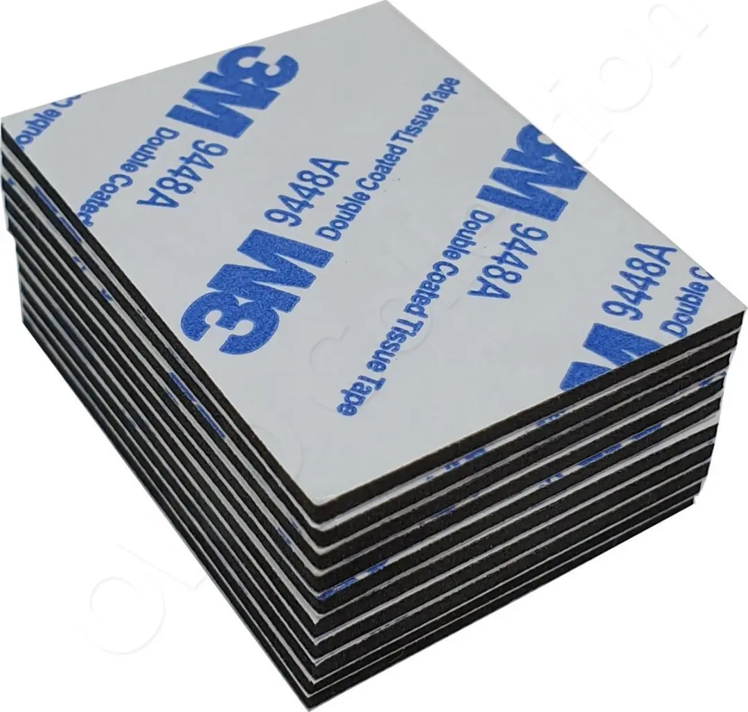 3M Dubbelzijdige Montagestickers Wit - 10 Stuks 5x4cm