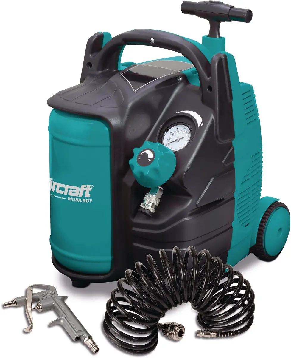 HBM Machines Mobiele Olievrije Compressor 5L 1100W 180L/min