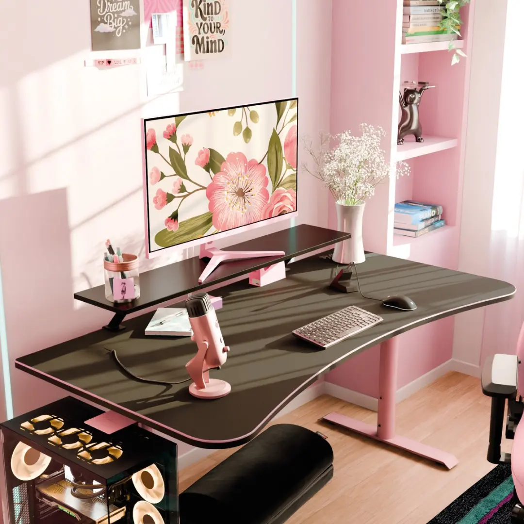 Arozzi Arena Gaming Bureau - Muismat 160cm Roze