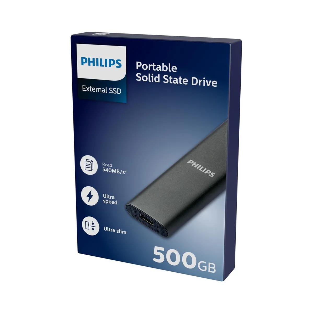Philips SSD FM01SS030P/00 500GB - Extern - Zwart