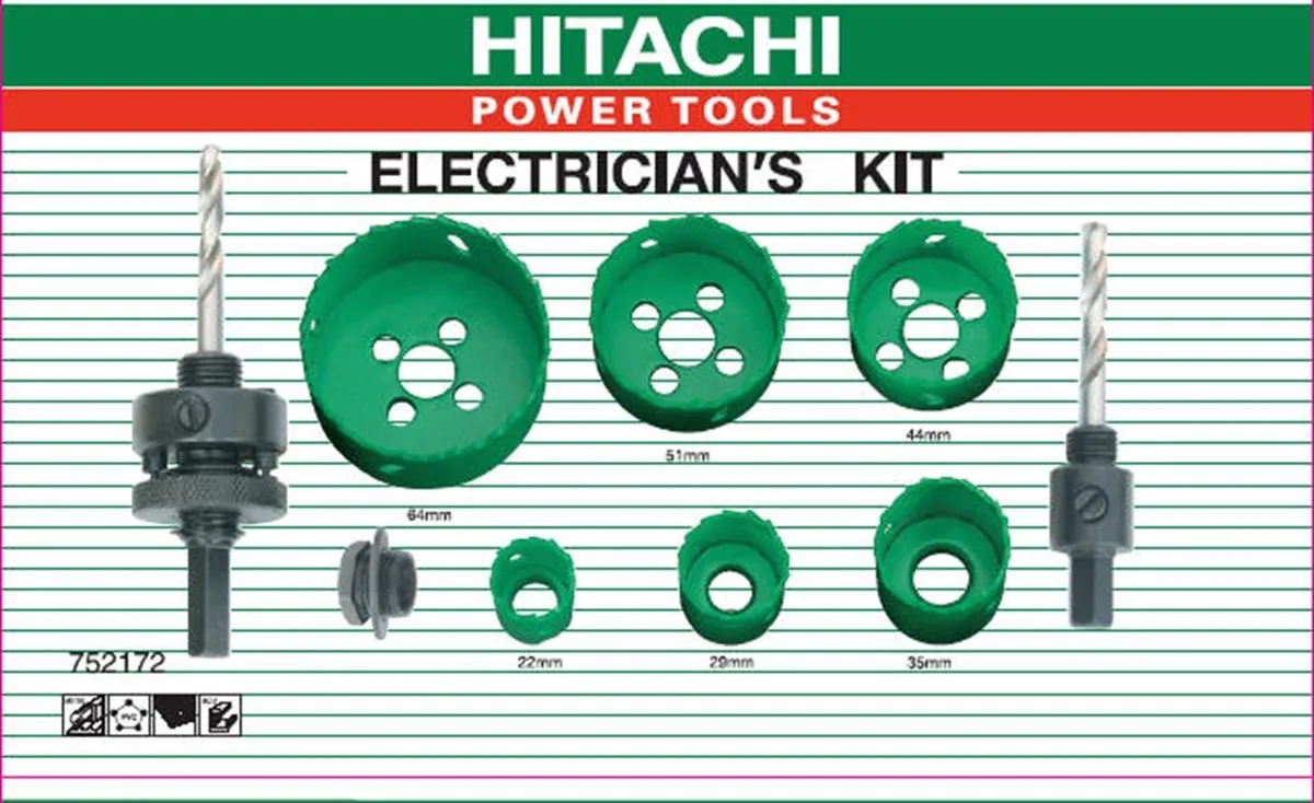 Hikoki Gatzag Cassette Electricien 9-delig
