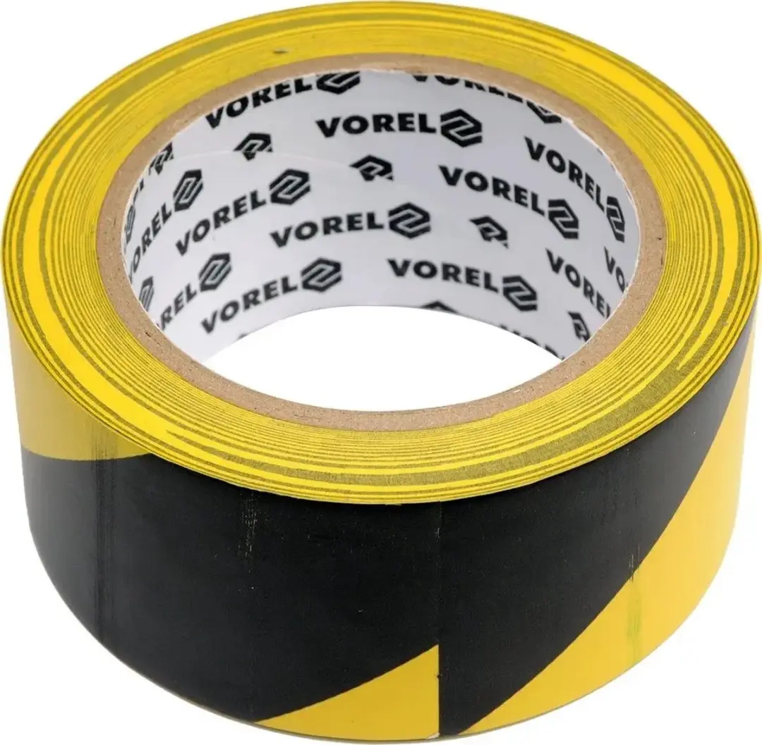 Toya Zelfklevende Waarschuwingstape Geel/Zwart 48mm x 33m