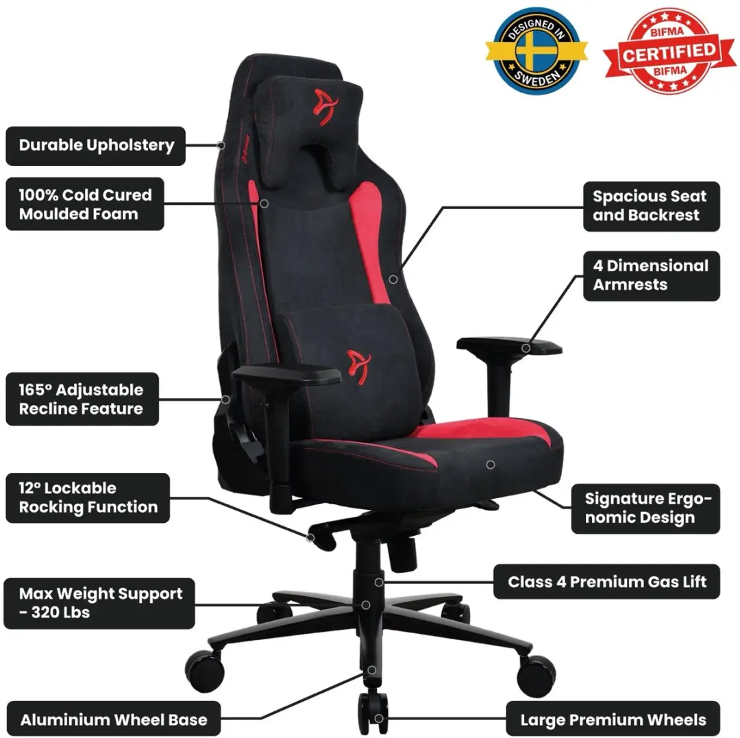 Arozzi Vernazza Gamingstoel - Zwart/Rood