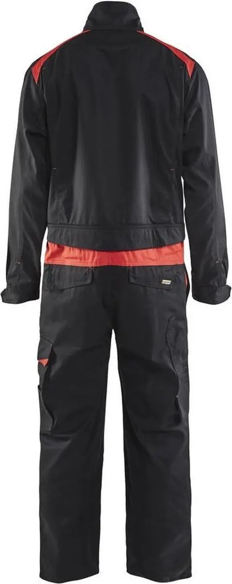 Blåkläder 6054-1800 Industrie Overall - Maat 44 - Zwart/Rood