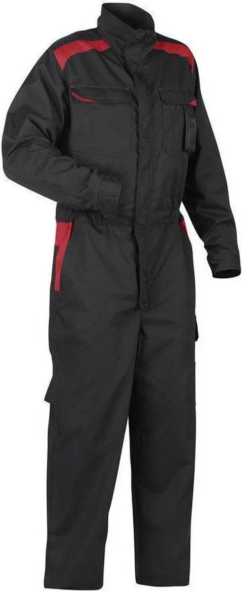 Blåkläder 6054-1800 Industrie Overall - Maat 44 - Zwart/Rood