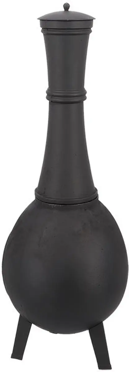 Esschert Design Terraskachel Medium Gietijzer Ø44cm - Zwart