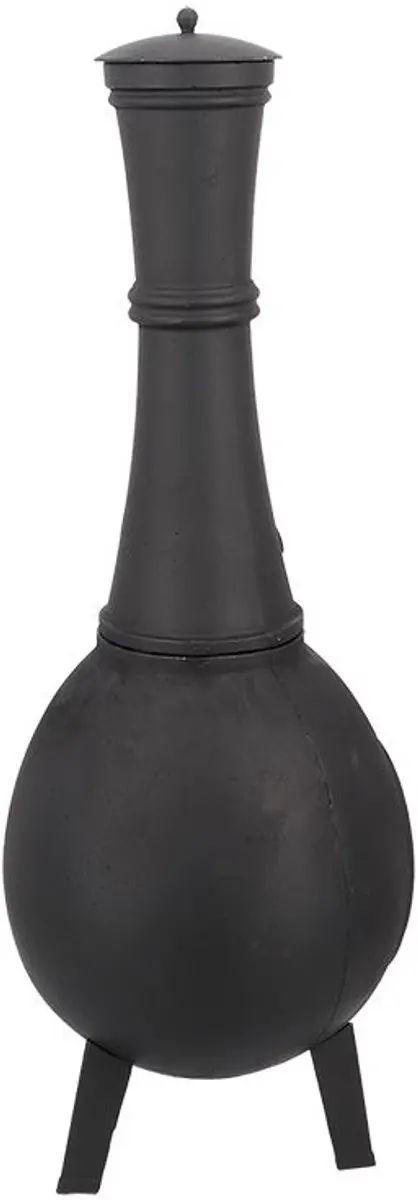 Esschert Design Terraskachel Medium Gietijzer Ø44cm - Zwart