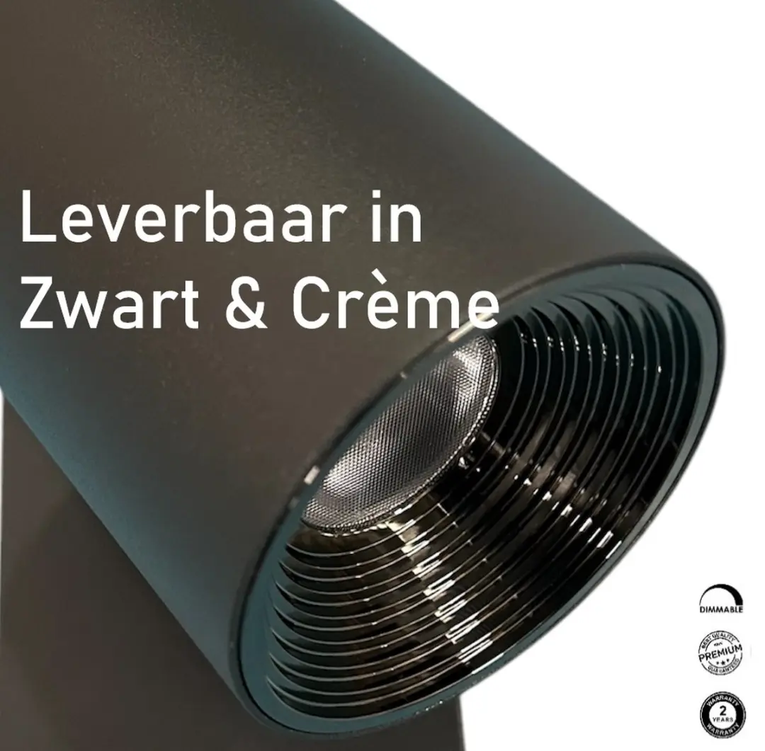 Freelight PicchioZwart LED Wandlamp 5.4W - Touchdimmer