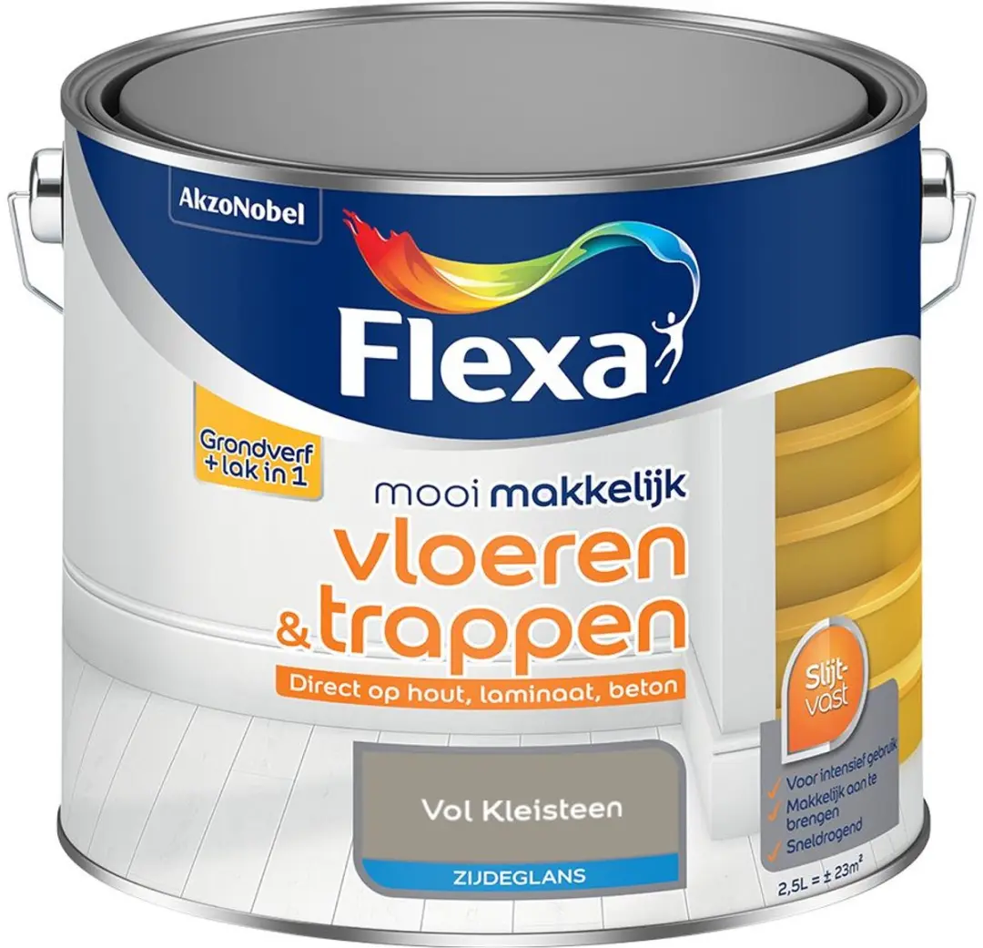 Flexa Mengverf Zijdeglans Vol Kleisteen 2,5L