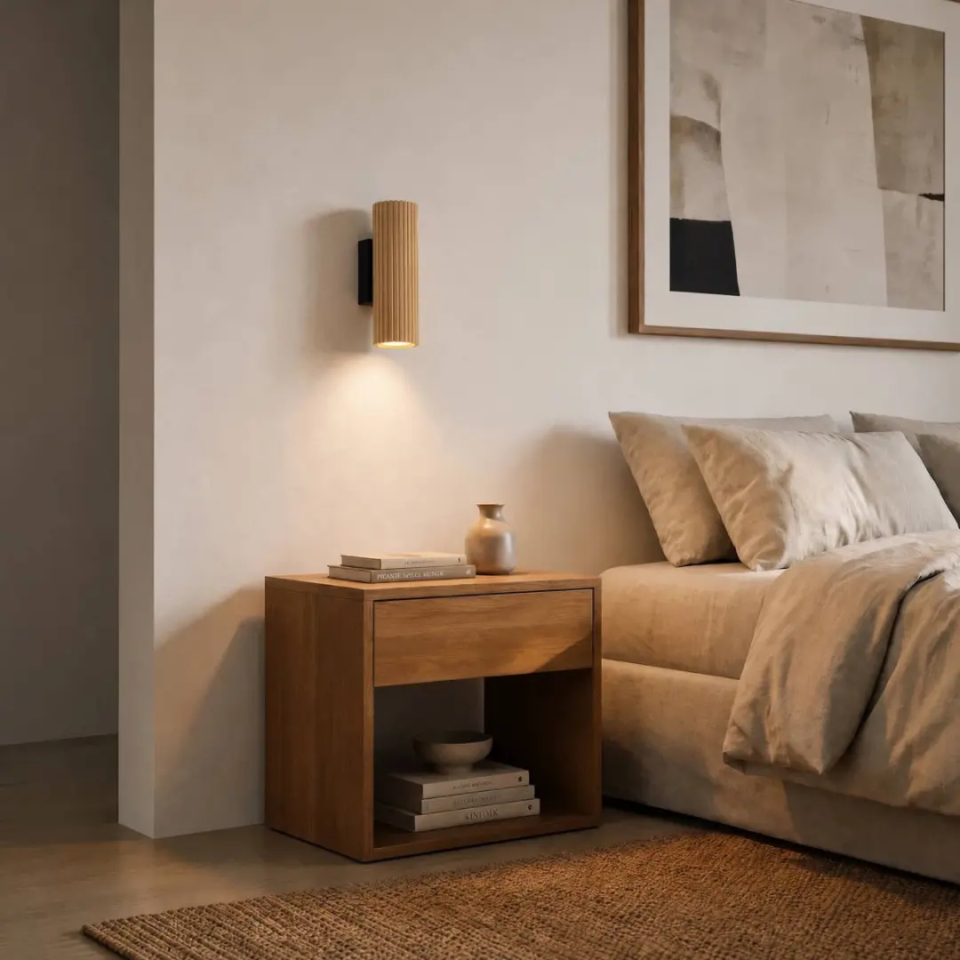 Lindby Wandlamp 2 Lichtpunten Houtkleur/Zwart - GU10