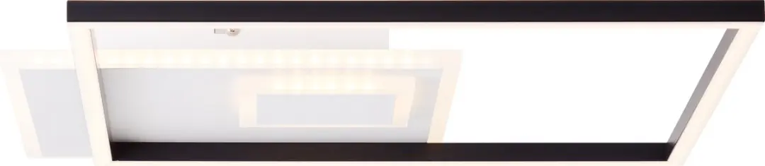 Brilliant Iorgo LED Plafondpaneel 44x44cm - 40W 4300lm 3000K - Zwart/Wit